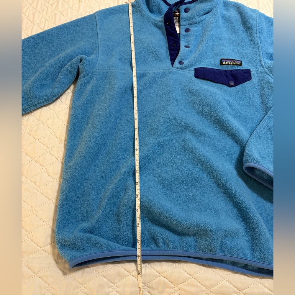 Patagonia Synchilla Women’s Blue Fleece Snap Pullover - Picture 9 of 10